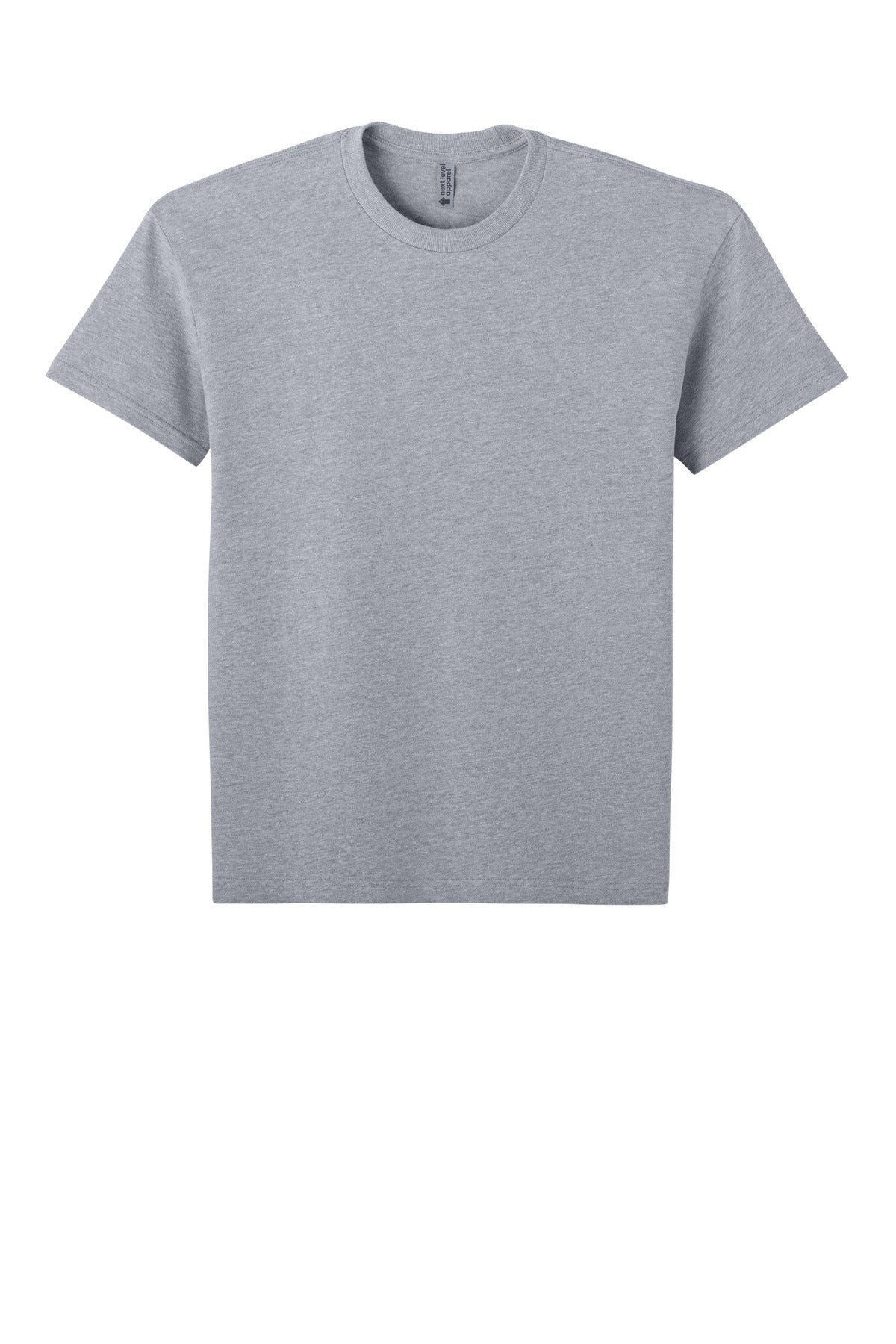 Next Level Apparel Heavyweight Tee - Heather Gray - flat front