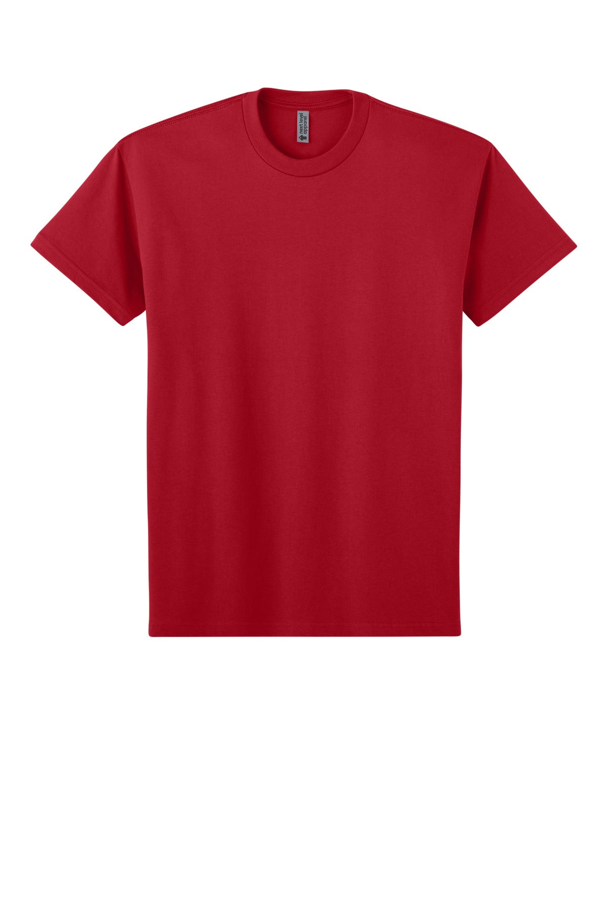 Next Level Apparel Heavyweight Tee - Red - flat front