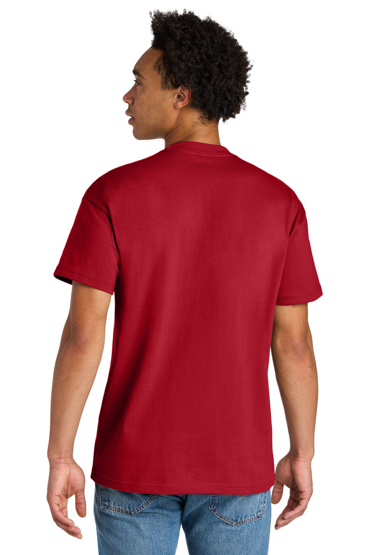 Next Level Apparel Heavyweight Tee - Red - back