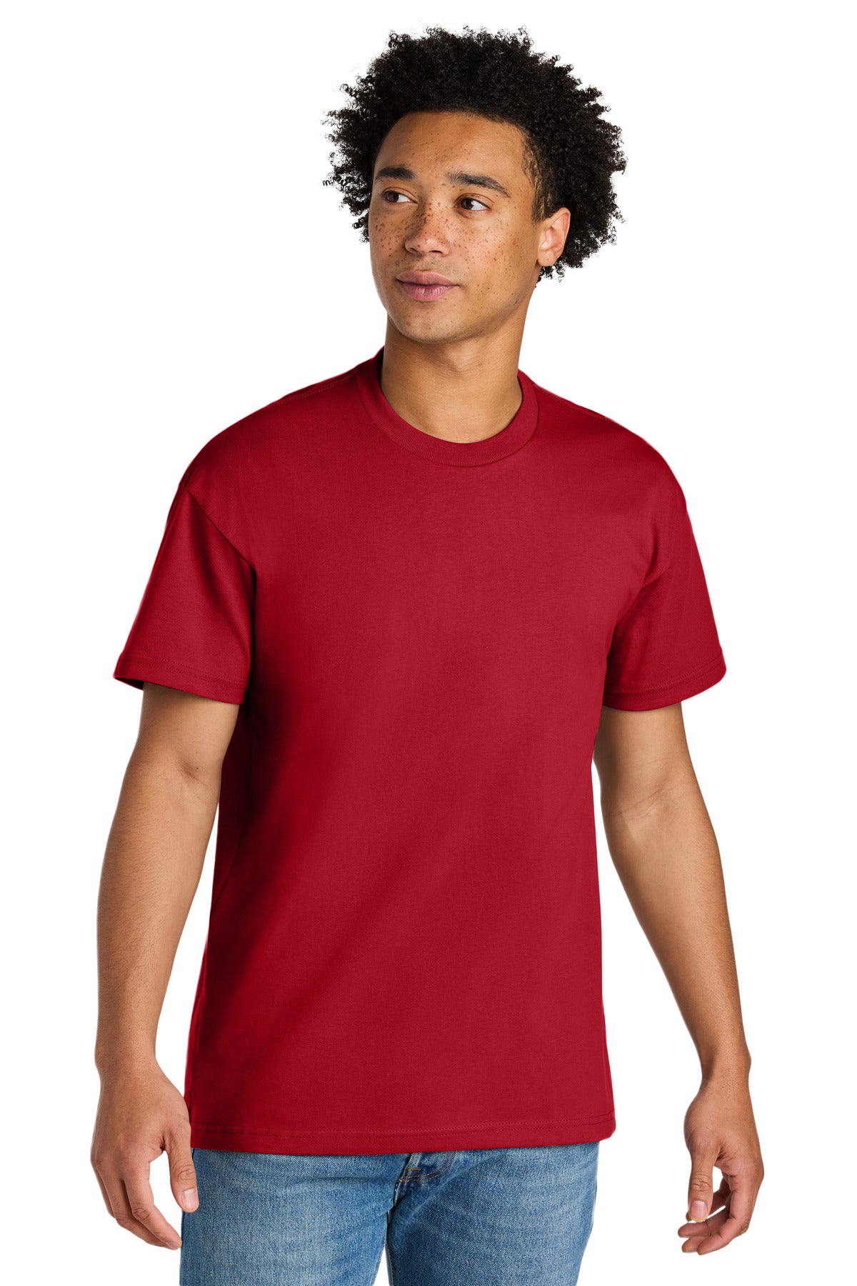 Next Level Apparel Heavyweight Tee - Red - front