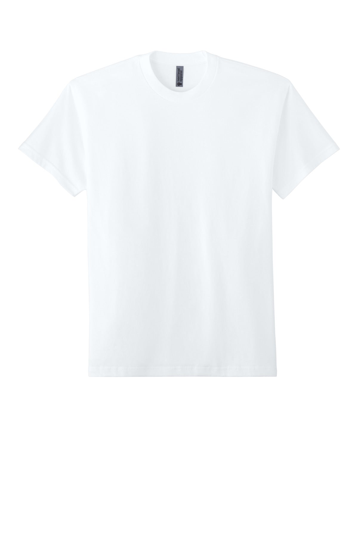 Next Level Apparel Heavyweight Tee - White - flat front