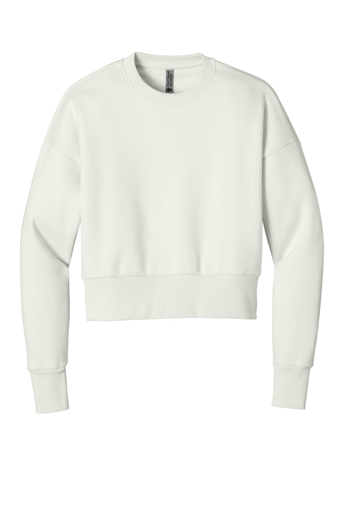 Next Level Apparel Women's Heavyweight Sweatshirt - Bone - flat front
