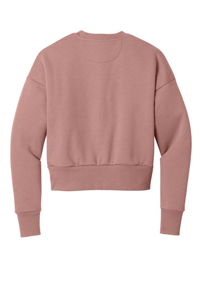 Next Level Apparel Women's Heavyweight Sweatshirt - Desert Pink - flat back