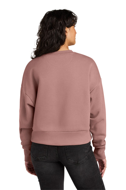 Next Level Apparel Women's Heavyweight Sweatshirt - Desert Pink - back