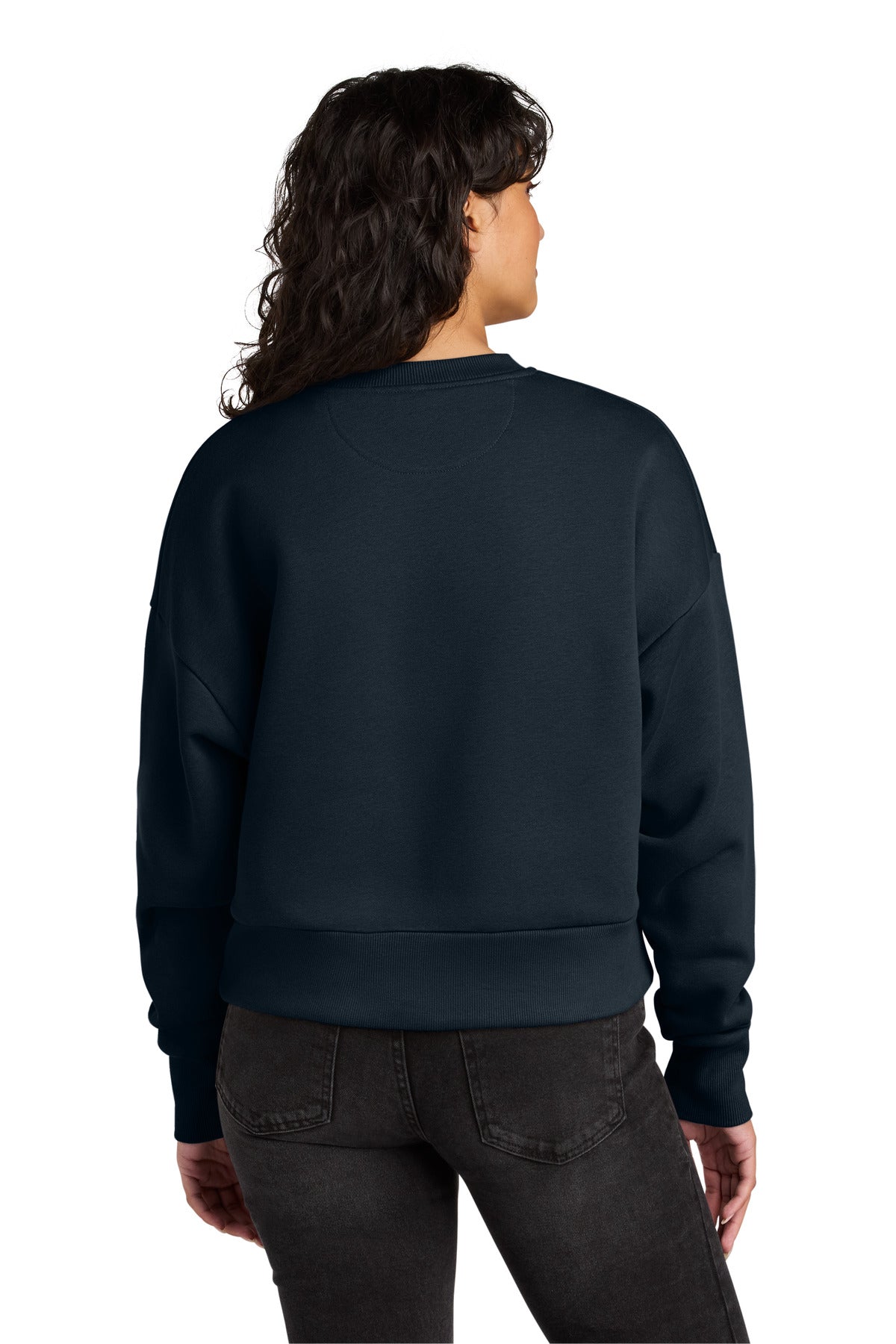 Next Level Apparel Women's Heavyweight Sweatshirt - Midnight Navy - back
