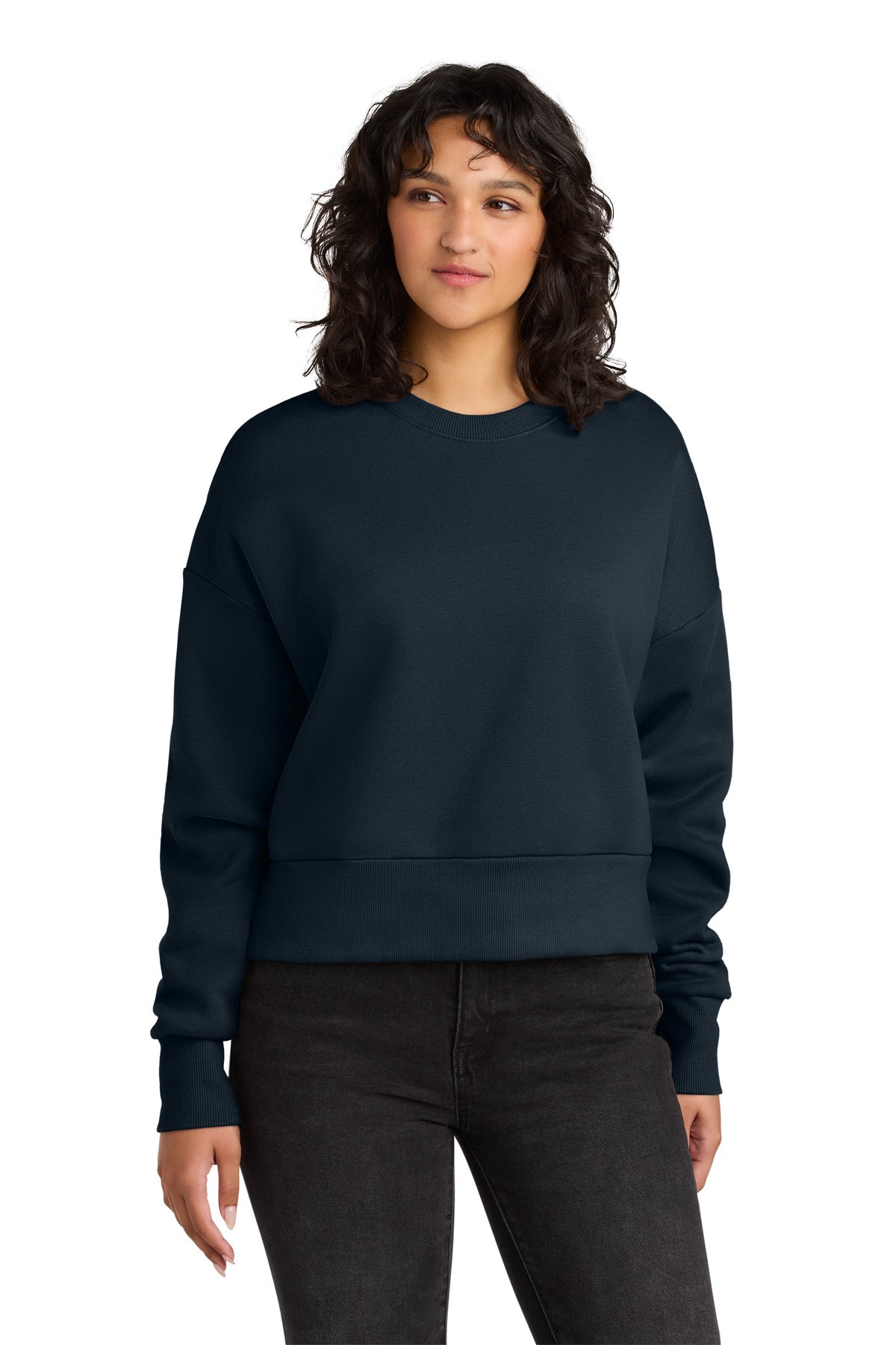 Next Level Apparel Women's Heavyweight Sweatshirt - Midnight Navy - front