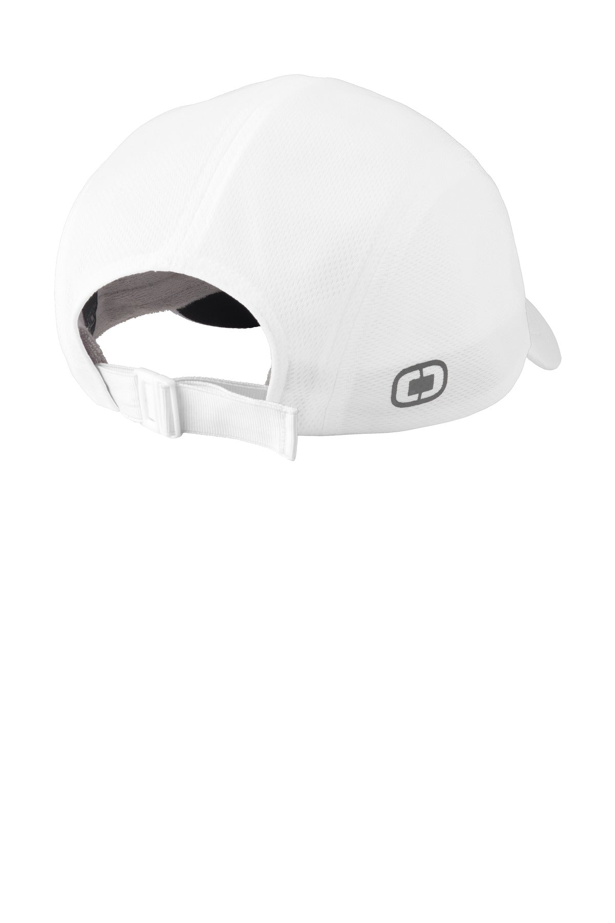 OGIO Stride Mesh Cap - White - flat back
