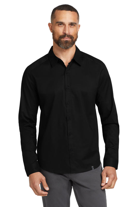 OGIO Commuter Woven Shirt - Blacktop - front