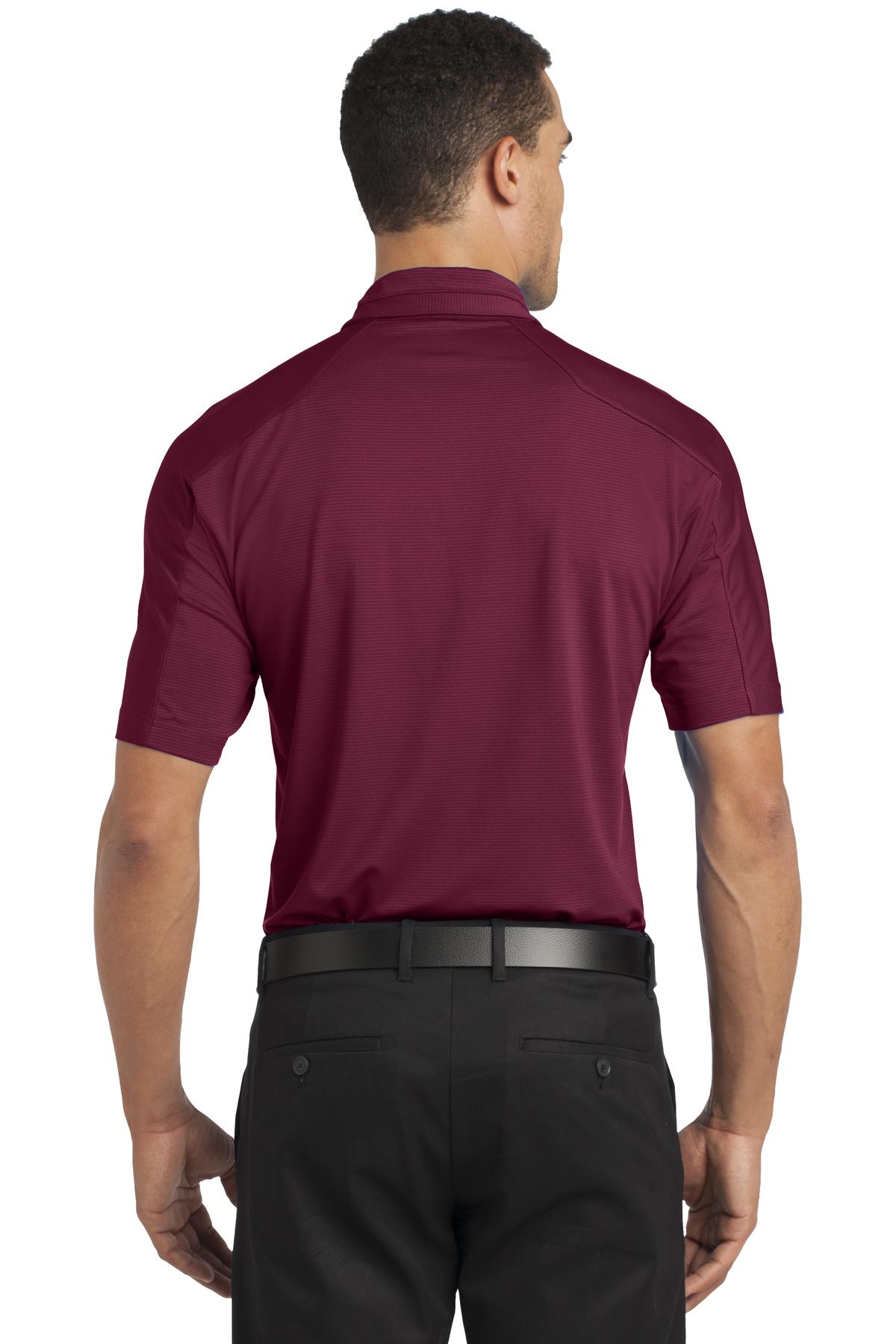 OGIO Linear Polo - Molten Maroon - back