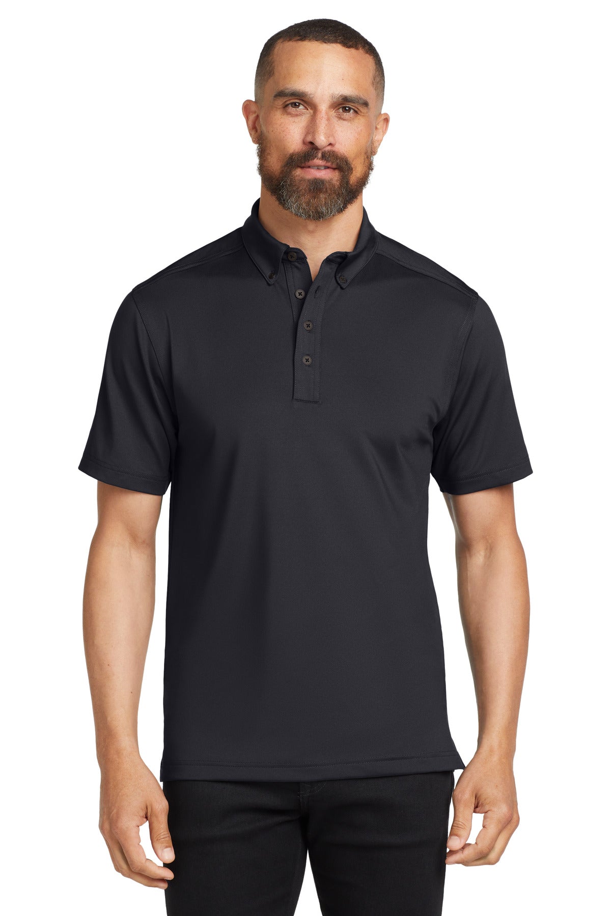 OGIO Gauge Polo - Blacktop - front