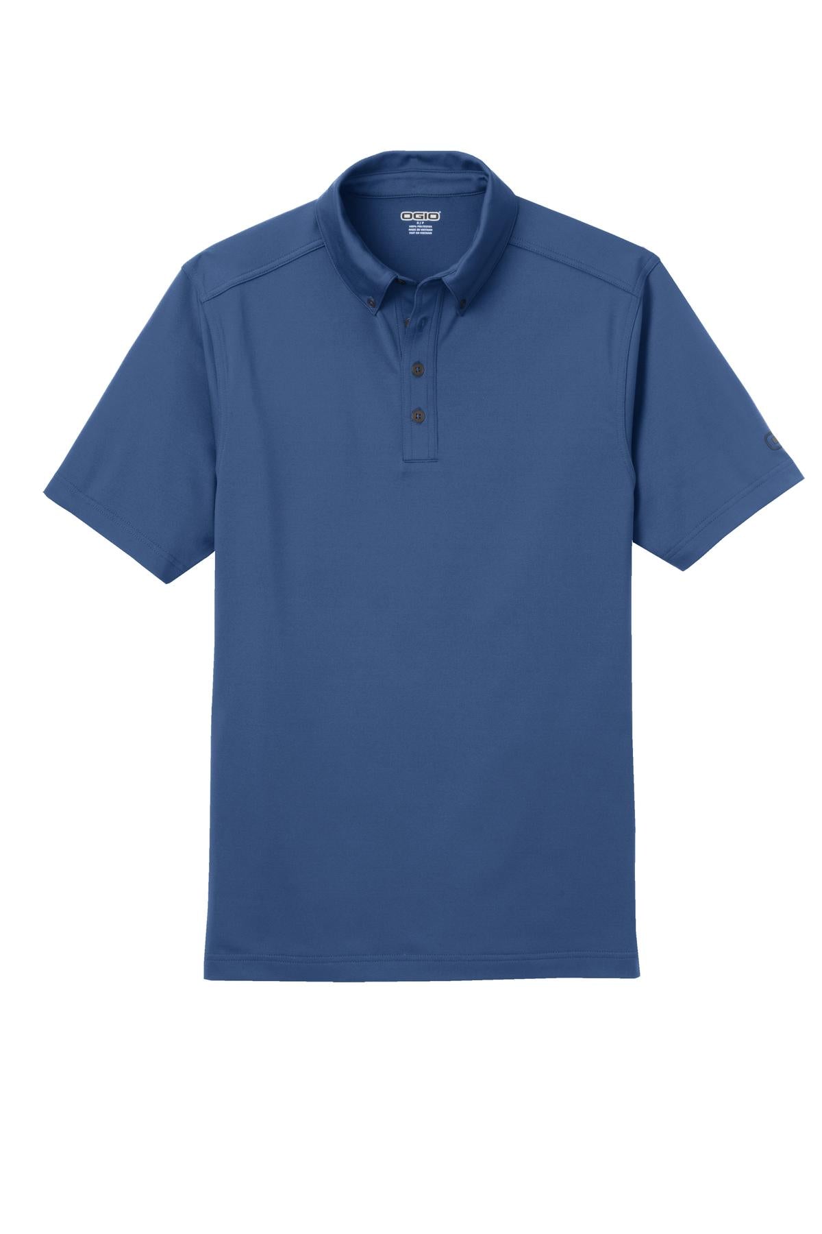 OGIO Gauge Polo - Blue Indigo - flat front