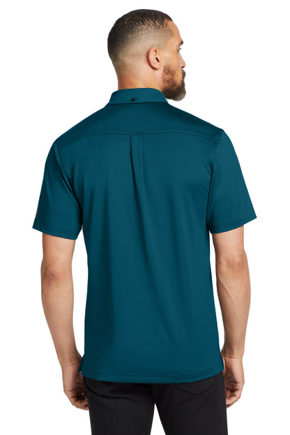 OGIO Gauge Polo - Teal Throttle - back