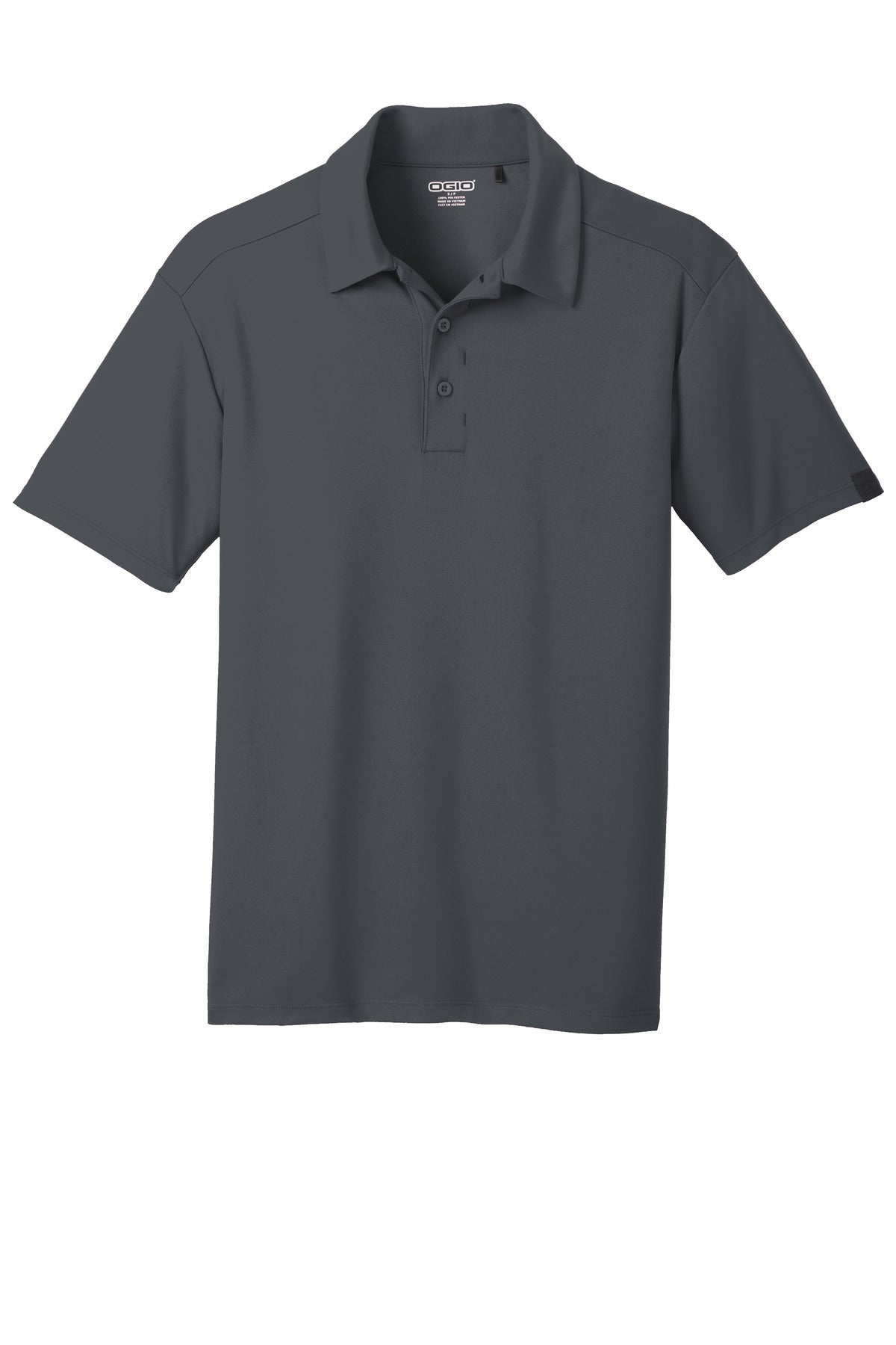 OGIO Framework Polo - Diesel Grey - flat front