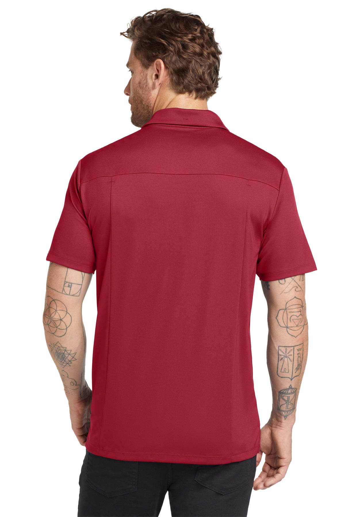 OGIO Framework Polo - Signal Red - back