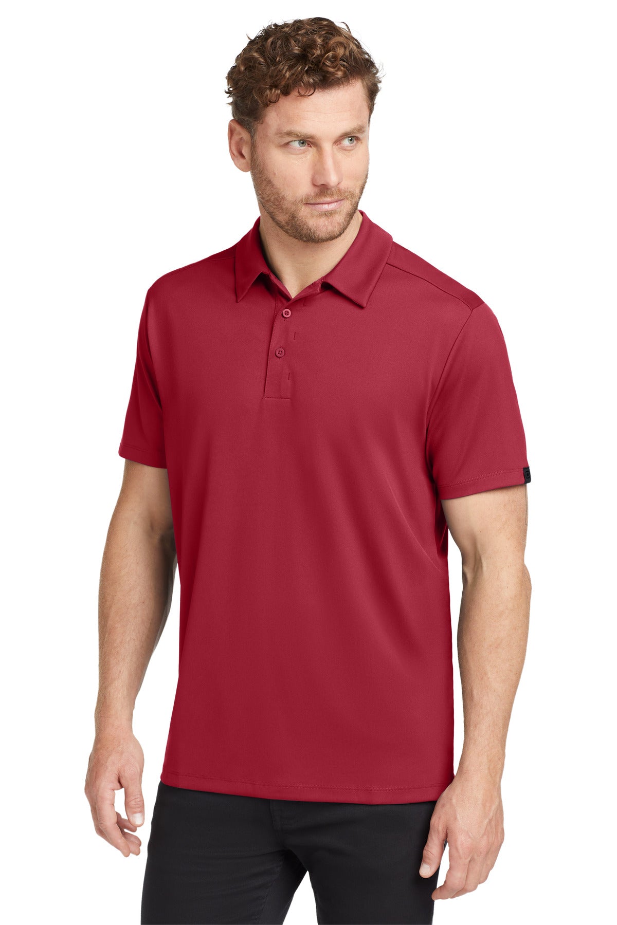 OGIO Framework Polo - Signal Red - front