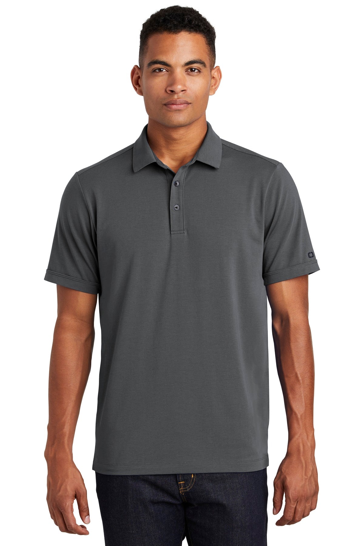 OGIO Limit Polo - Diesel Grey - front