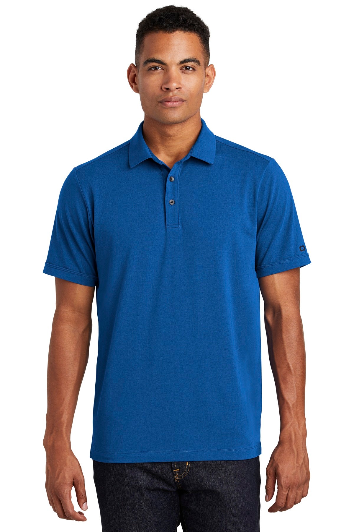 OGIO Limit Polo - Force Blue - front