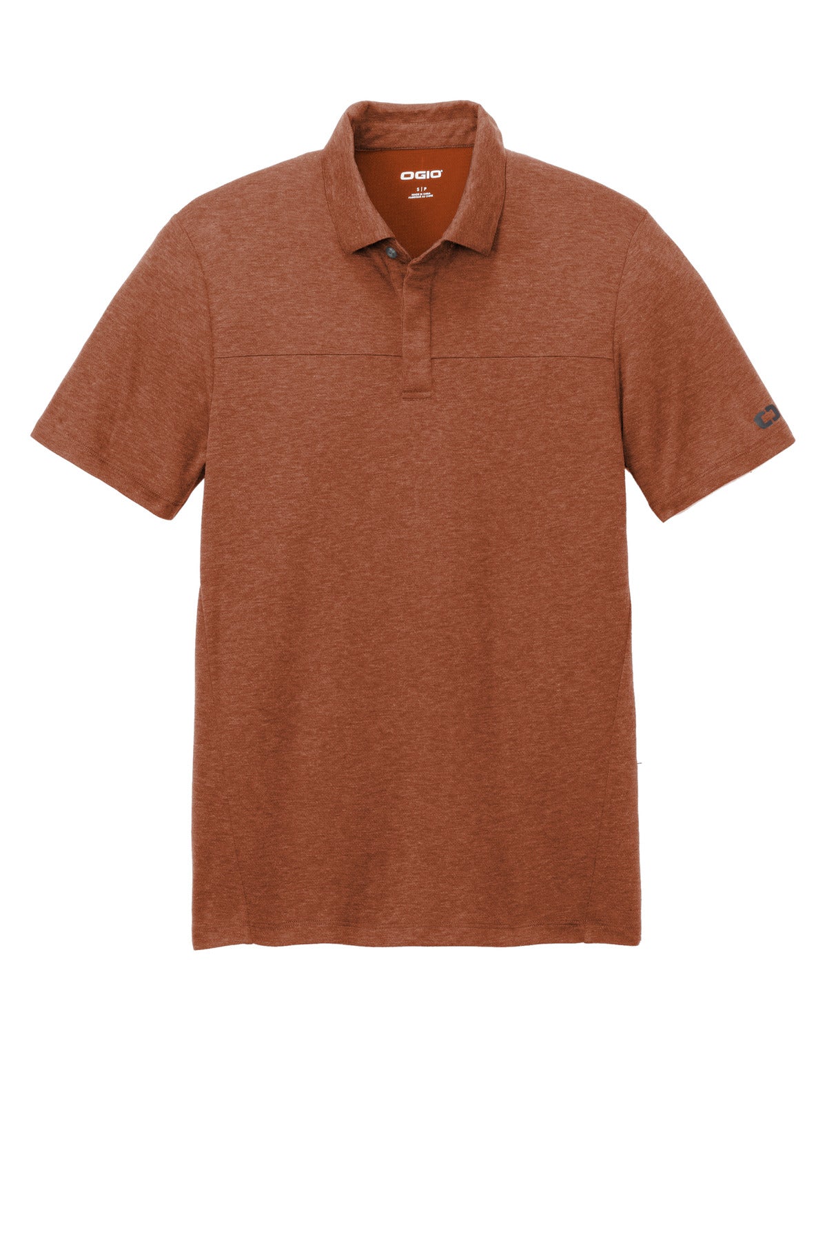 OGIO Command Polo - Deep Rust - flat front