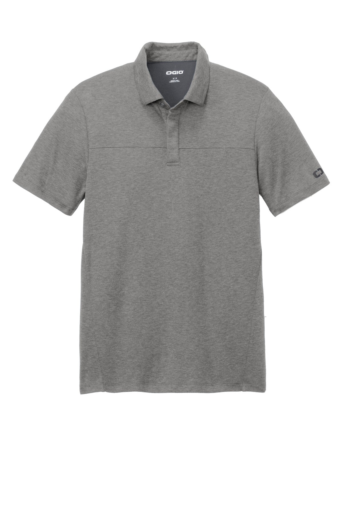 OGIO Command Polo - Gear Grey - flat front