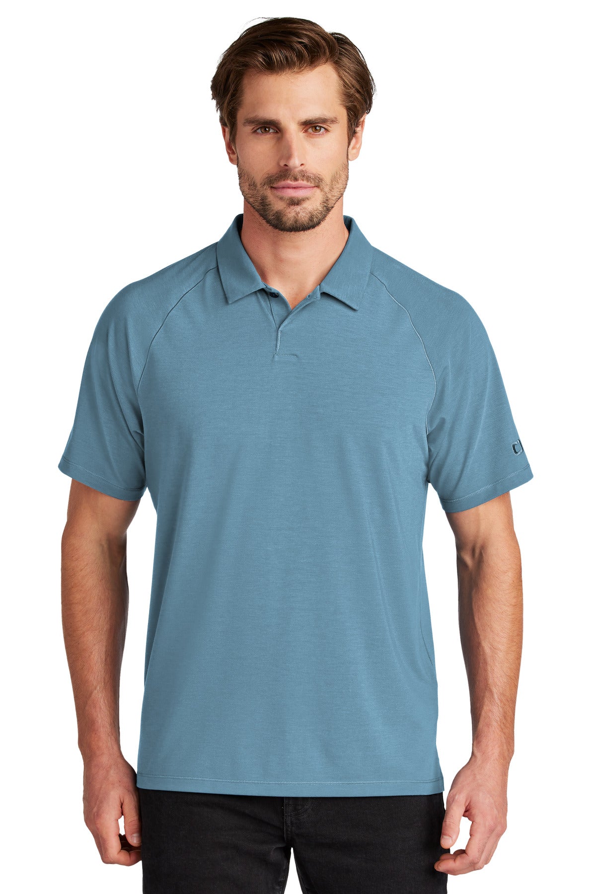 OGIO Motion Polo - Blue Mist - front