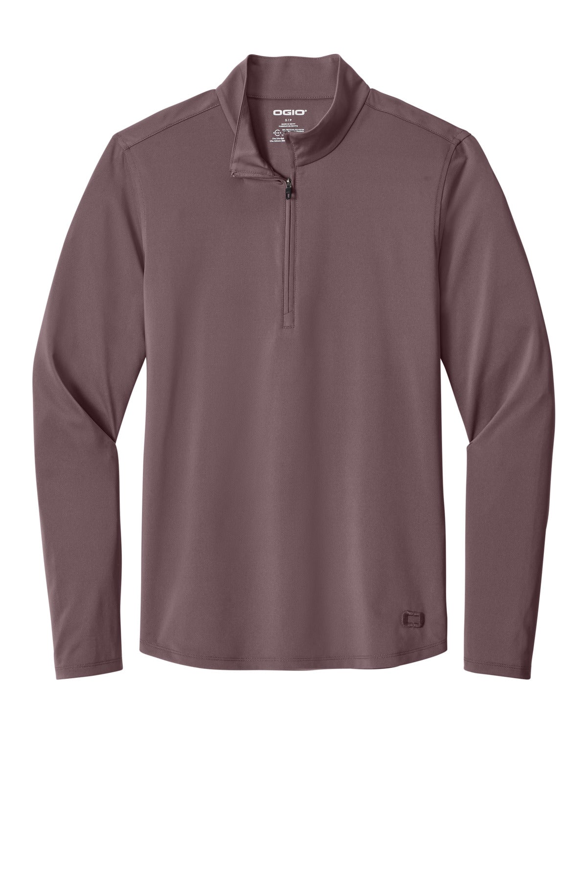 OGIO Regain 1/4-Zip - Ashen Plum - flat front