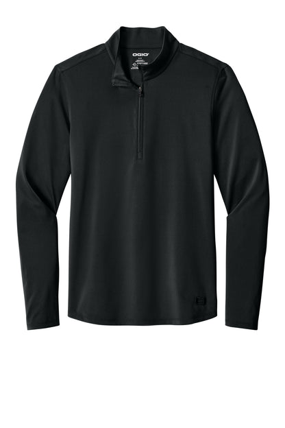 OGIO Regain 1/4-Zip - Blacktop - flat front