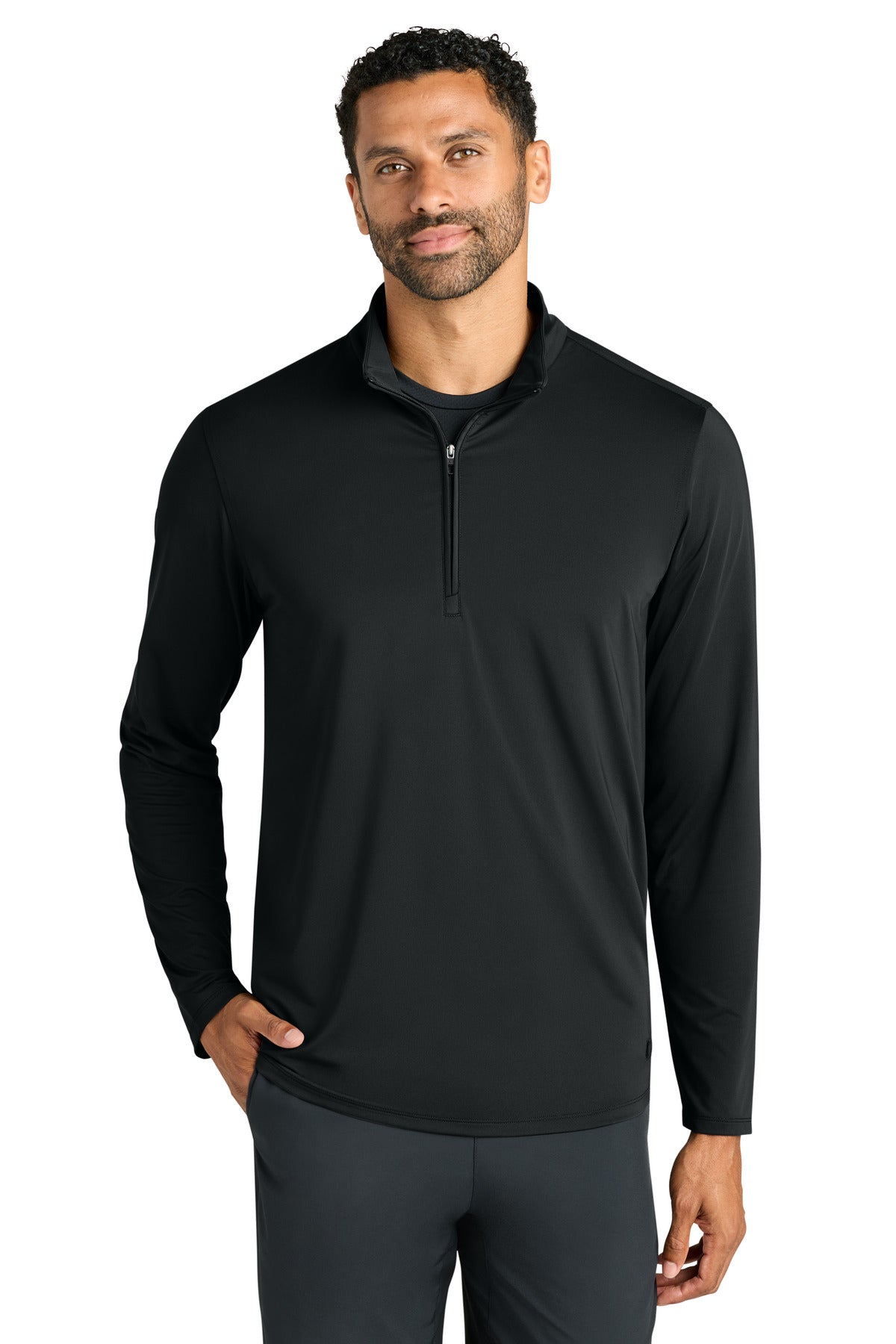 OGIO Regain 1/4-Zip - Blacktop - front