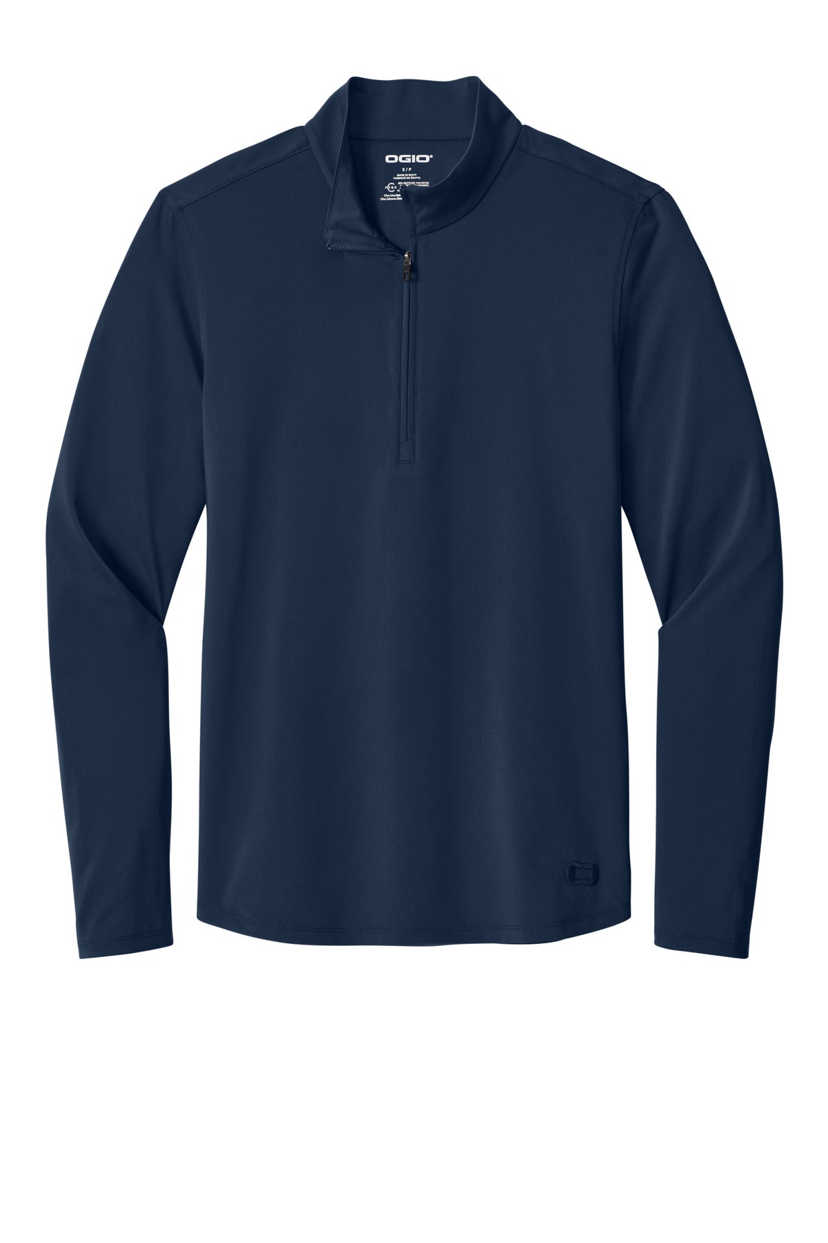 OGIO Regain 1/4-Zip - River Blue Navy - flat front