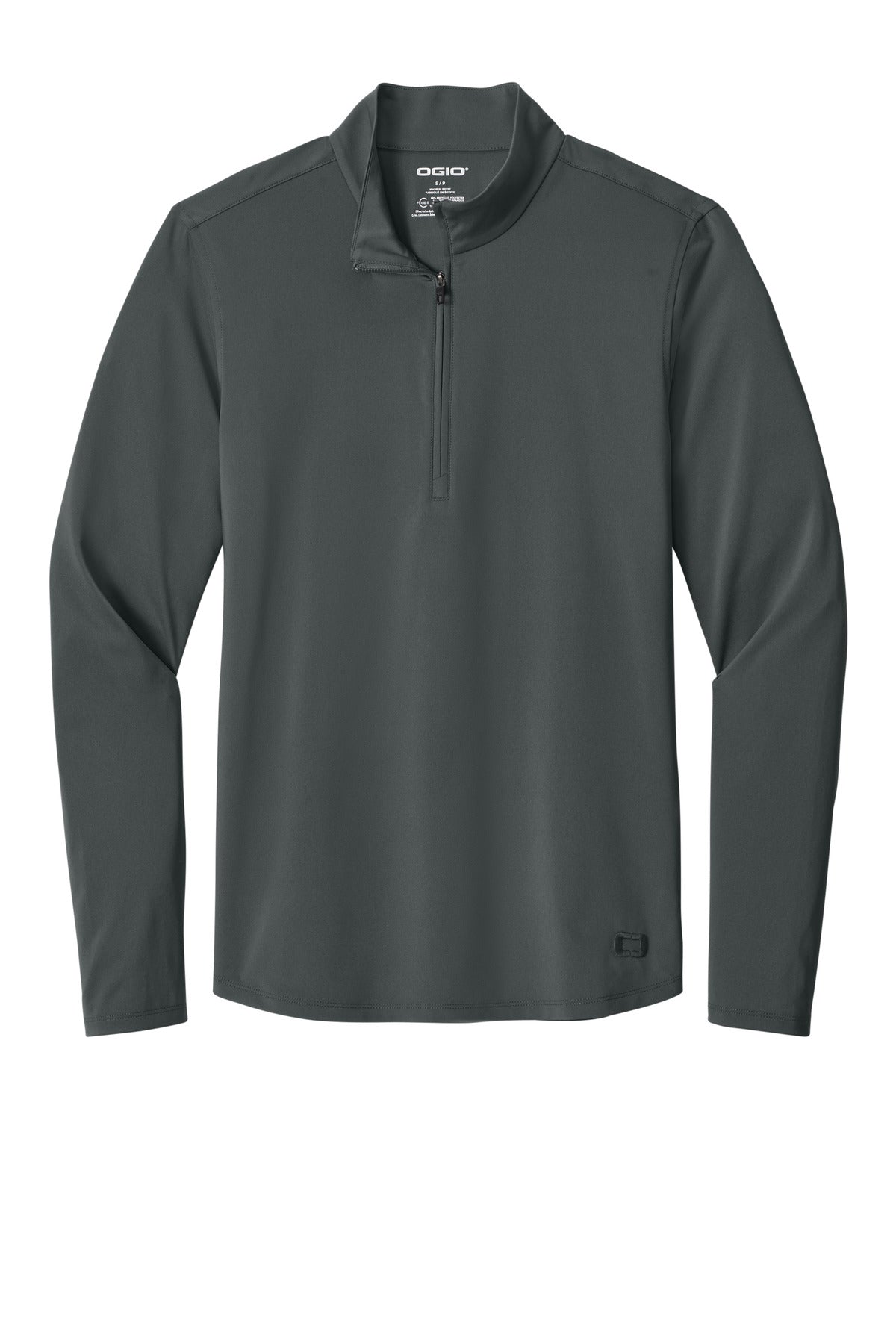 OGIO Regain 1/4-Zip - Tarmac Grey - flat front