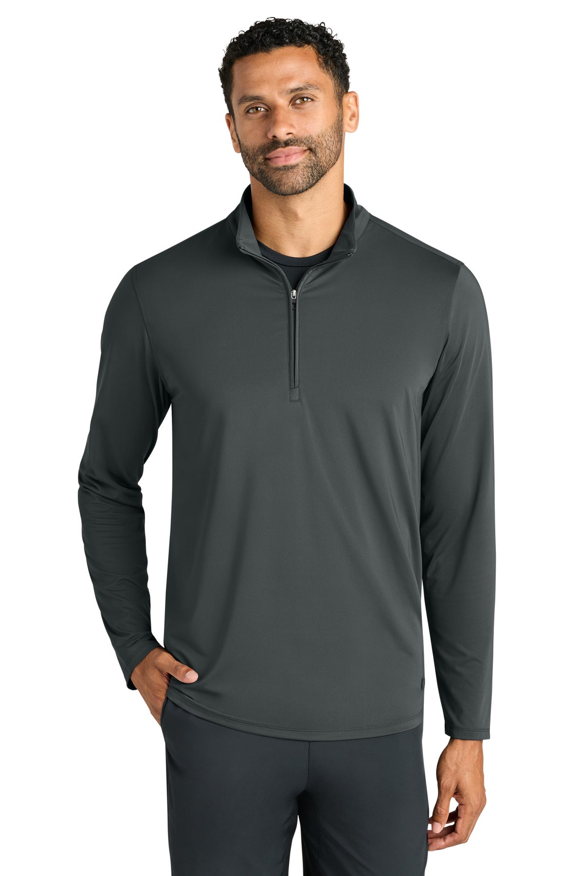 OGIO Regain 1/4-Zip - Tarmac Grey - front