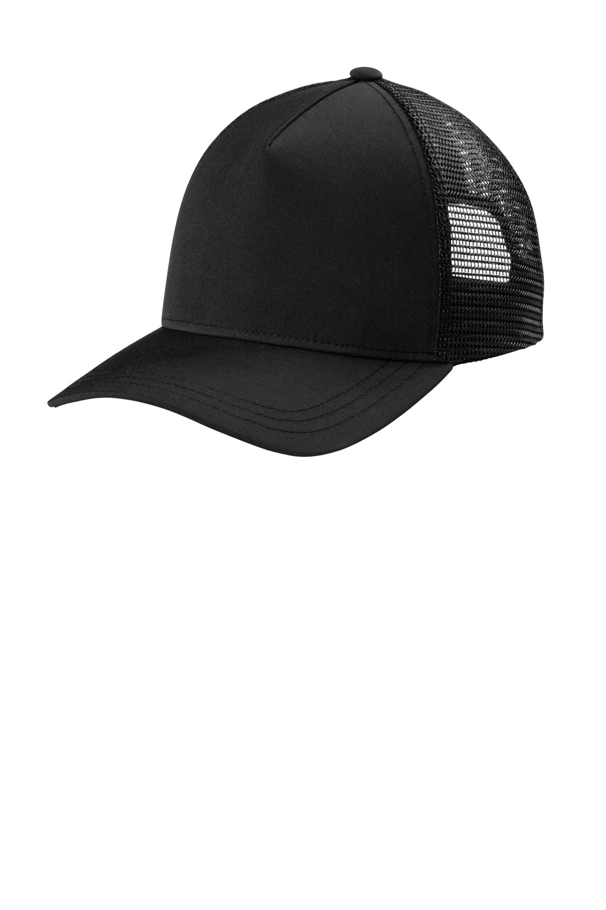 OGIO Fusion Trucker Cap - Blacktop - flat front