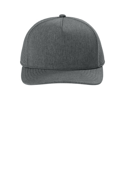 OGIO 5-Panel Performance Cap - Heather Gear Grey - flat front