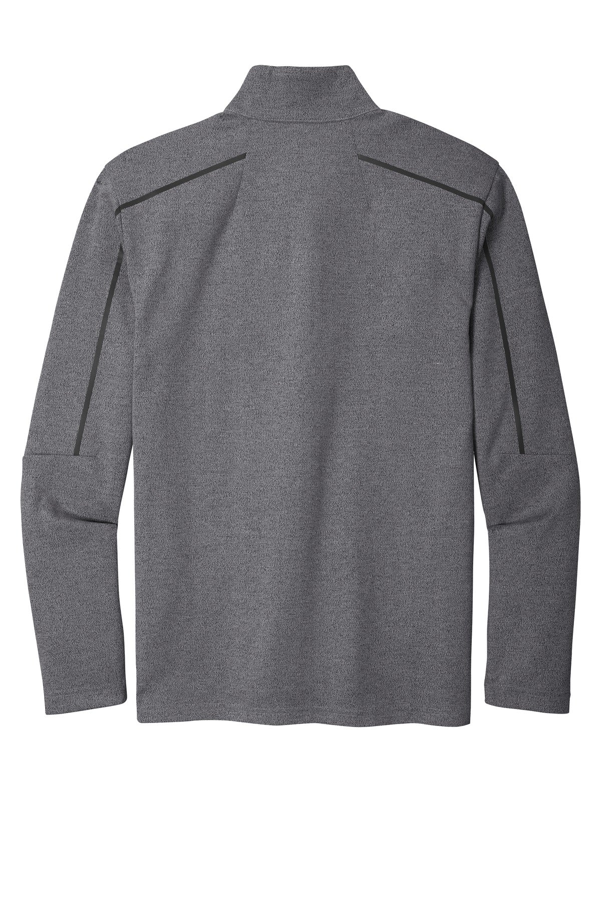 OGIO Transition 1/4-Zip - Blacktop Heather - flat back