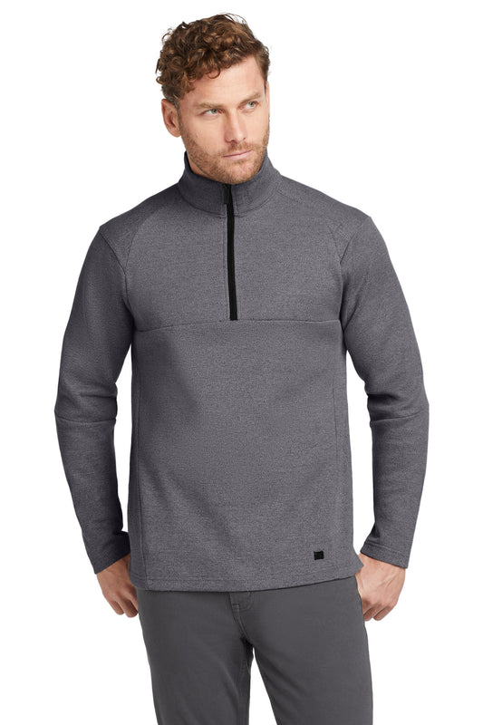 OGIO Transition 1/4-Zip - Blacktop Heather - front