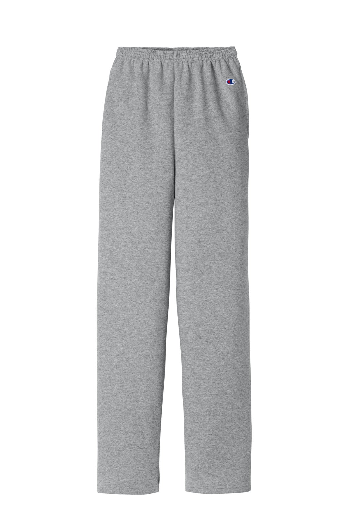Champion Powerblend Open Bottom Sweatpant - Light Steel - flat front