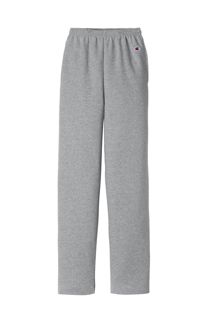 Champion Powerblend Open Bottom Sweatpant - Light Steel - flat front