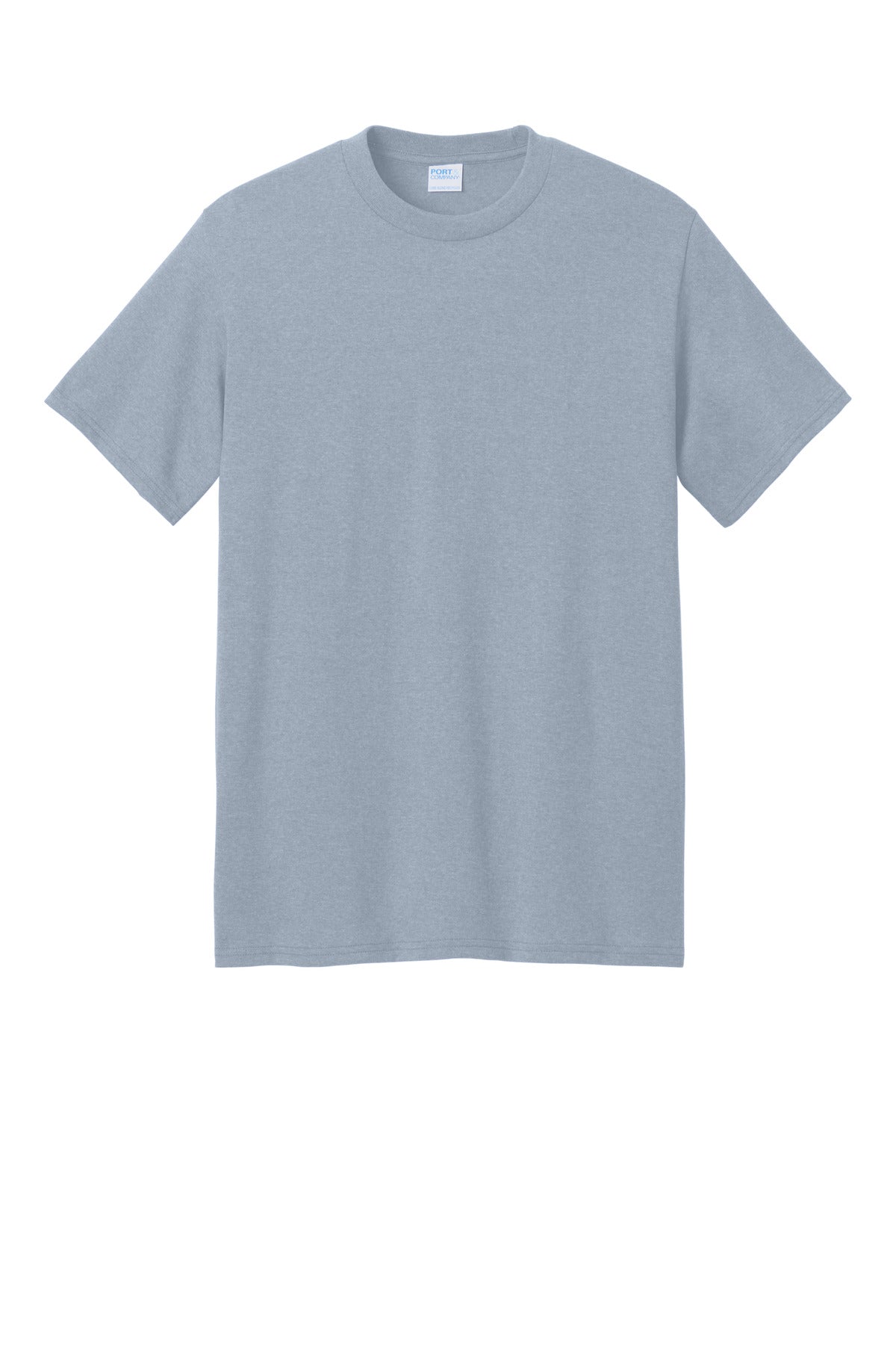 Port & Company Core Blend Recycled Tee - Athletic Heather - flat front