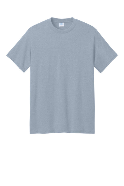 Port & Company Core Blend Recycled Tee - Athletic Heather - flat front