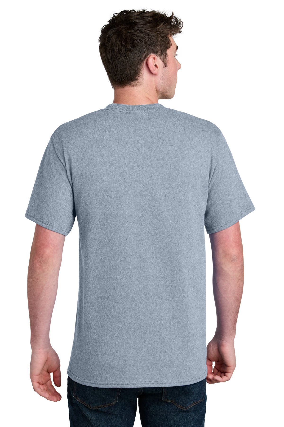Port & Company Core Blend Recycled Tee - Athletic Heather - back