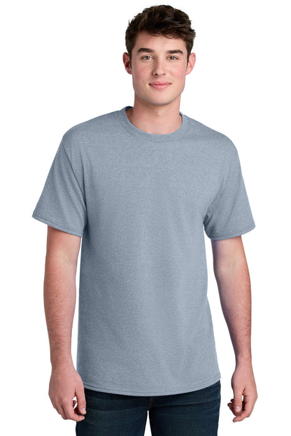 Port & Company Core Blend Recycled Tee - Athletic Heather - front
