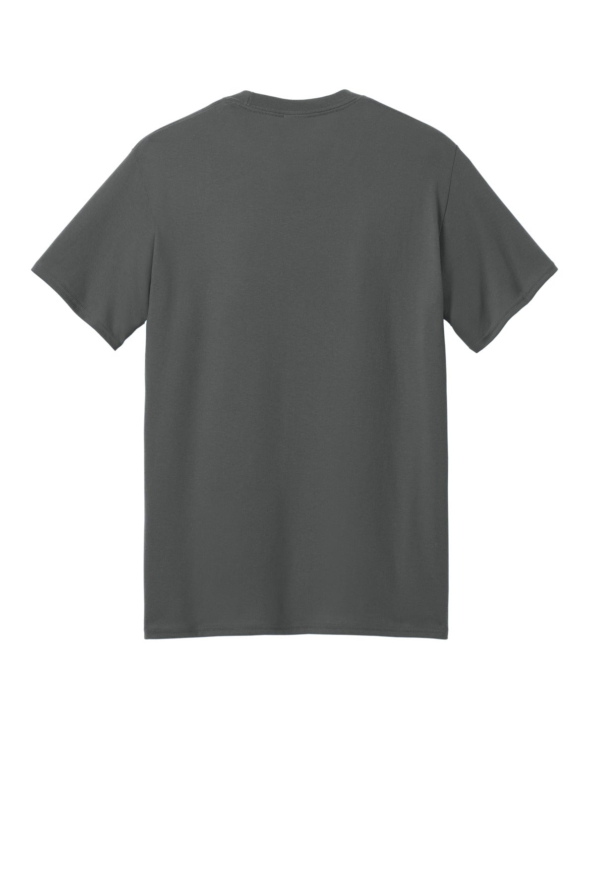 Port & Company Core Blend Recycled Tee - Charcoal - flat back