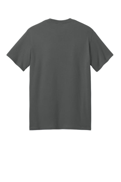 Port & Company Core Blend Recycled Tee - Charcoal - flat back