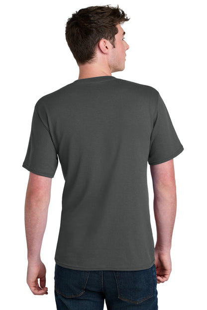 Port & Company Core Blend Recycled Tee - Charcoal - back