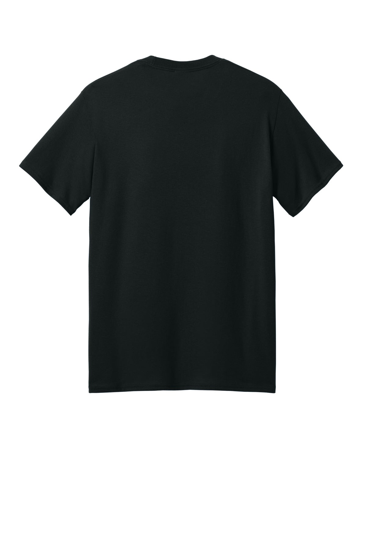 Port & Company Core Blend Recycled Tee - Jet Black - flat back