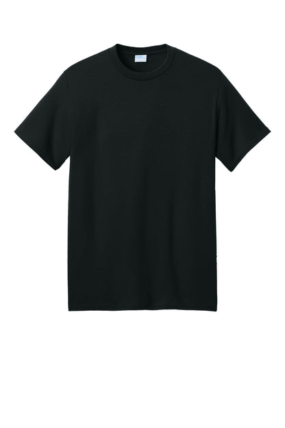 Port & Company Core Blend Recycled Tee - Jet Black - flat front