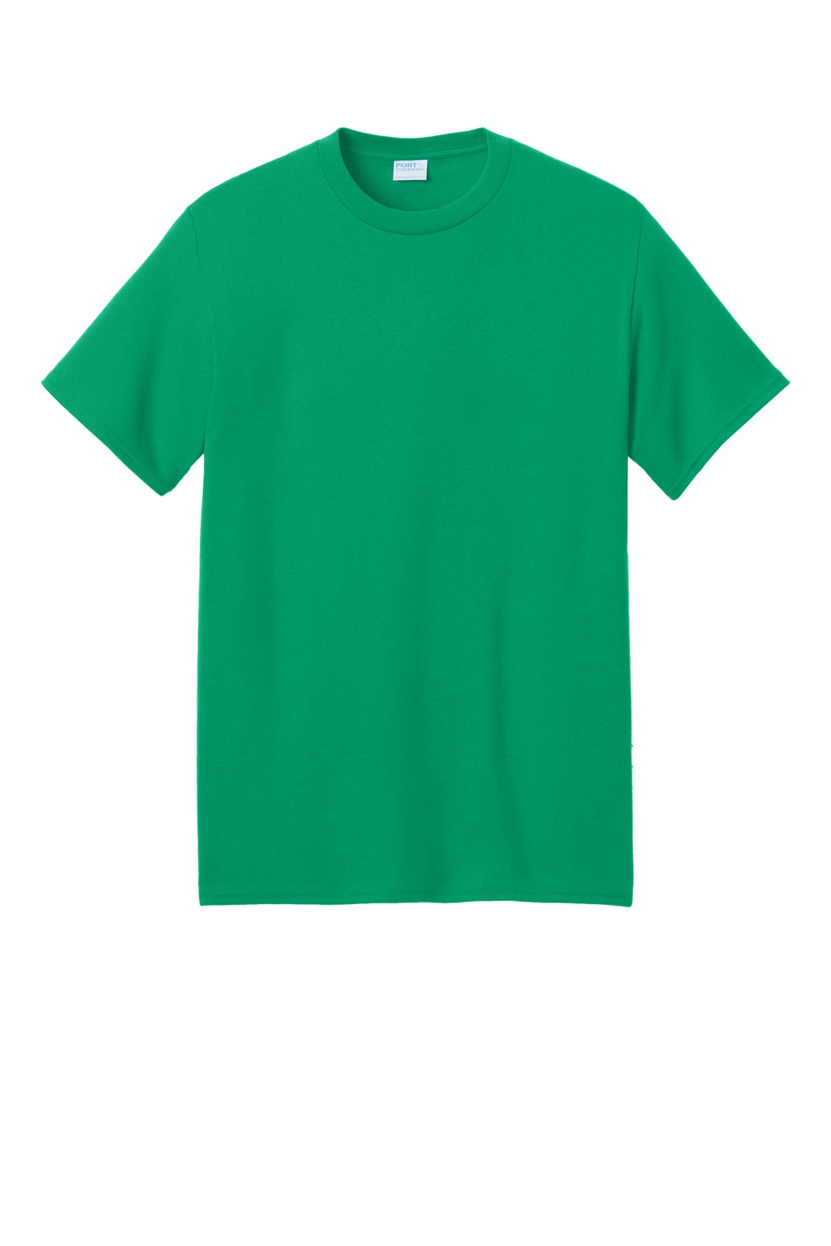 Port & Company Core Blend Recycled Tee - Kelly - flat front