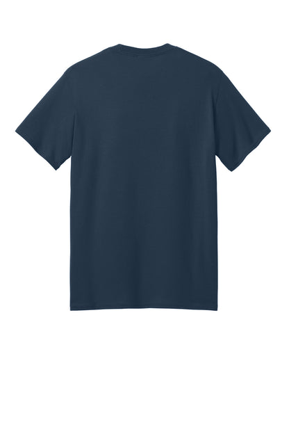 Port & Company Core Blend Recycled Tee - Navy - flat back