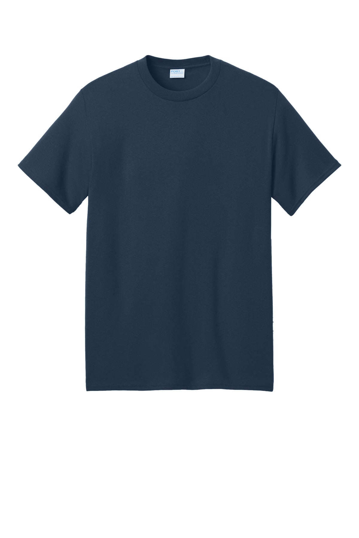 Port & Company Core Blend Recycled Tee - Navy - flat front