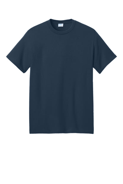 Port & Company Core Blend Recycled Tee - Navy - flat front