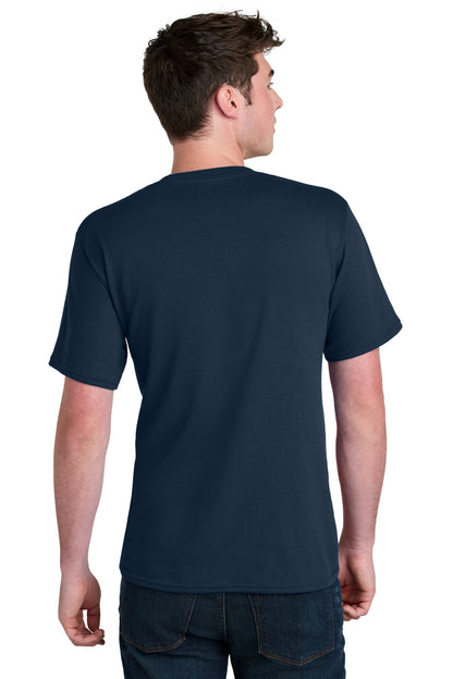 Port & Company Core Blend Recycled Tee - Navy - back